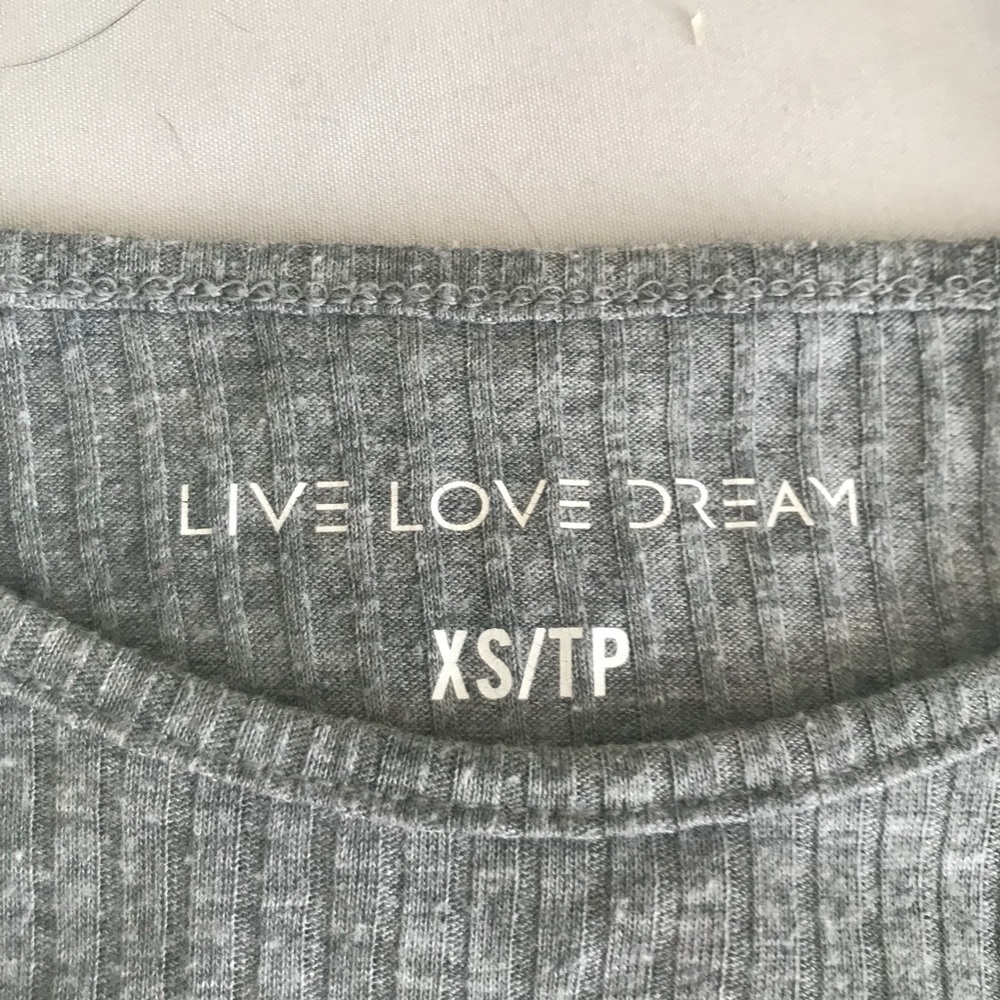 Gray Ribbed Halter Top - Picture 2 of 3